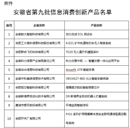 恭喜！云智能印章入選安徽省第九批信息消費(fèi)創(chuàng)新產(chǎn)品名單！(圖2)